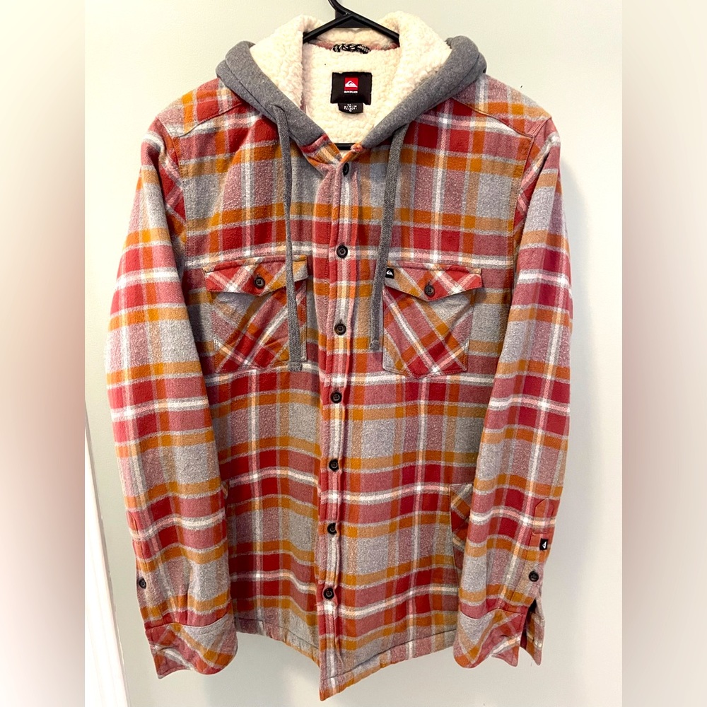 Quicksilver Sherpa Lined Flannel Jacket